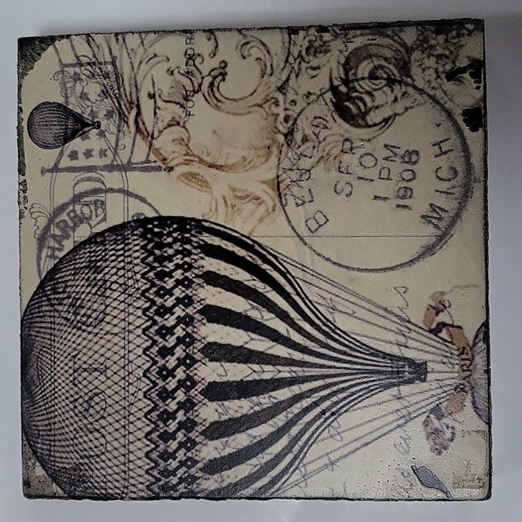 Cedar Mountain Air Balloon Artwork Handmade On Salt Spring Island Canada - Picture 8 of 8